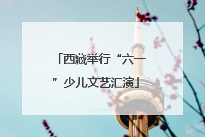 西藏举行“六一”少儿文艺汇演